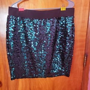Torrid sequin mini skirt size 0